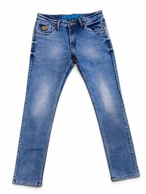 Unison Denim Co Jeans Men's Size 32 Blue Slim Straight Stretch